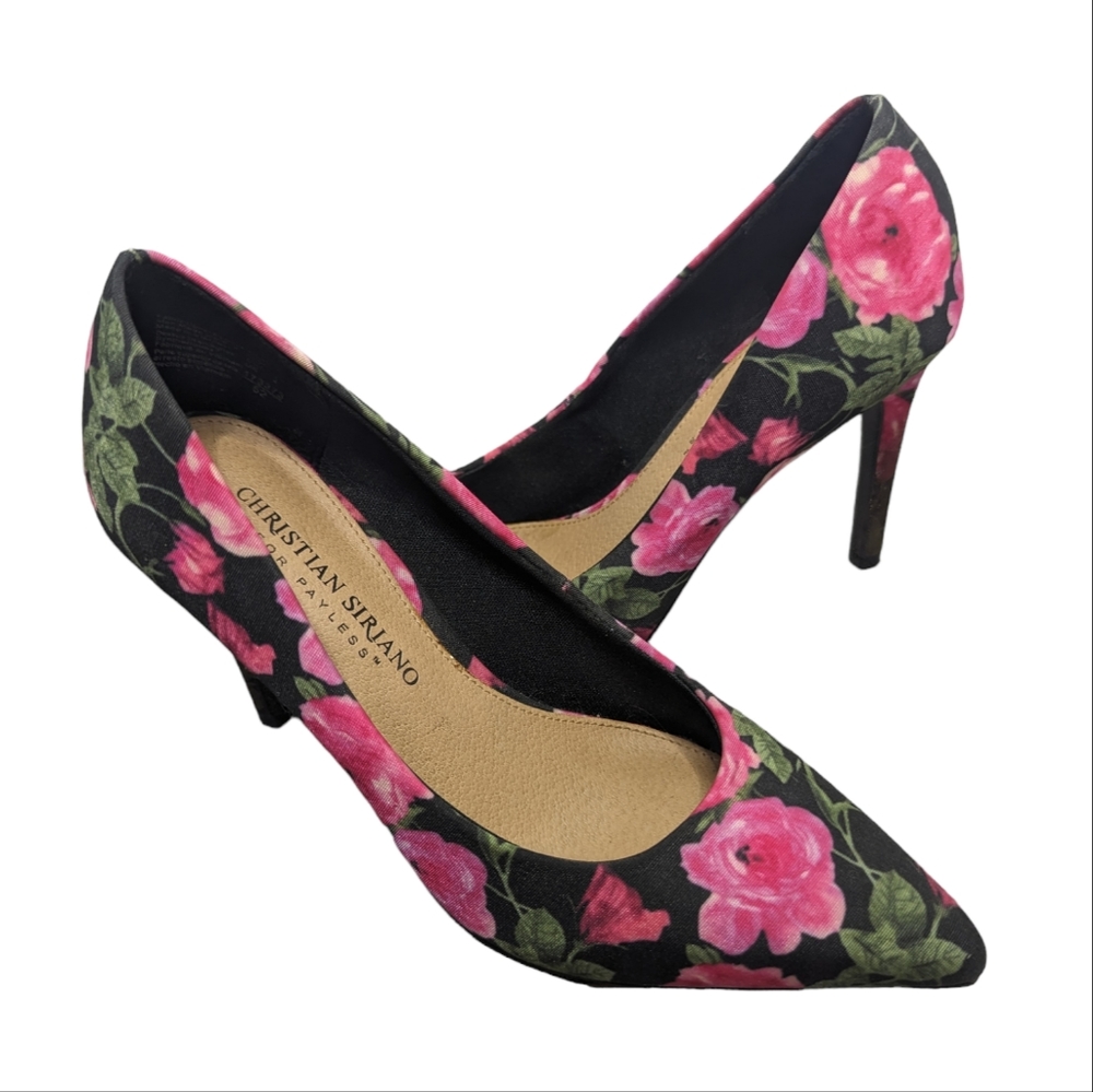 Christian Siriano Floral Pump